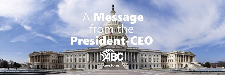 Message from the President CEO ABC Keystone March 2021